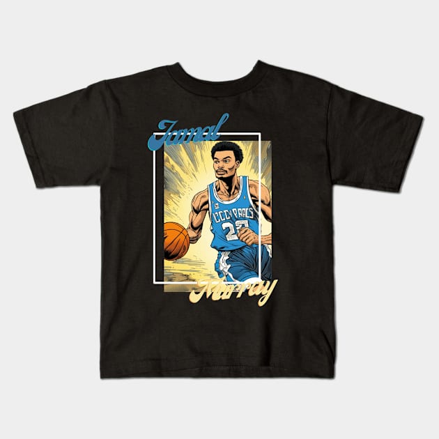 Jamal Murray vector illustration design Kids T-Shirt by Nasromaystro